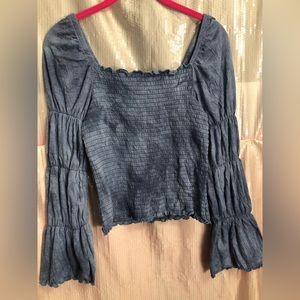 NWT Rewash brand size medium crop top blue